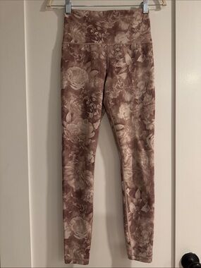 Athleta Elation Print Tight in Antionette Velvety Pink | Size XSmall